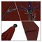 California Umbrella 9' Black Aluminum Market Patio Umbrella, Pacifica Brick 194061335901 - alternate 2